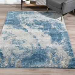 Harrison 10 Baltic 5 ft. 3 in. x 7 ft. 7 in. Area Rug by Addison Rugs -Deals Flooring Luxe Store baltic blue addison rugs area rugs hdhr10ba5x8 31 1000