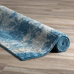 Harrison 10 Baltic 5 ft. 3 in. x 7 ft. 7 in. Area Rug by Addison Rugs -Deals Flooring Luxe Store baltic blue addison rugs area rugs hdhr10ba5x8 77 1000