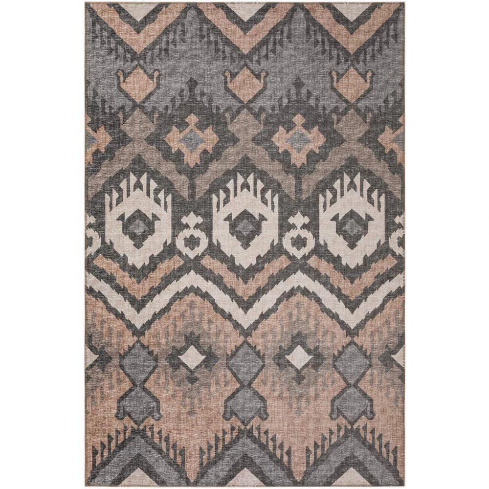 Modena Bison 5 ft. x 7 ft. 6 in. Ikat Area Rug by Addison Rugs 3 Modena Bison 5 ft. x 7 ft. 6 in. Ikat Area Rug by Addison Rugs