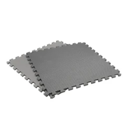 Black/Gray 24 in. x 24 in. x 0.47 in. Foam Dual Sided Gym Floor Tiles (4 Tiles/Pack (16 sq. ft.) by TrafficMaster -Deals Flooring Luxe Store black and gray trafficmaster gym floor tiles 24120hdus 40 1000