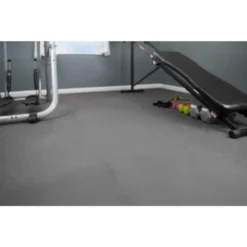 Black/Gray 24 in. x 24 in. x 0.47 in. Foam Dual Sided Gym Floor Tiles (4 Tiles/Pack (16 sq. ft.) by TrafficMaster -Deals Flooring Luxe Store black and gray trafficmaster gym floor tiles 24120hdus 66 1000