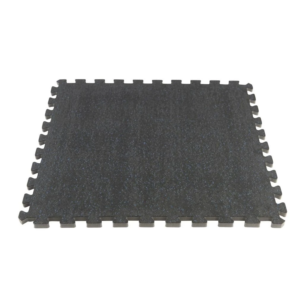 Black 25.2 in. x 25.2 in. x 0.68 in. Foam Shock Absorbing Gym Floor Tiles (4 Tiles/Pack) (17.64 sq. ft.) by TrafficMaster 5 Black 25.2 in. x 25.2 in. x 0.68 in. Foam Shock Absorbing Gym Floor Tiles (4 Tiles/Pack) (17.64 sq. ft.) by TrafficMaster - Image 3