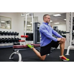 Black 25.2 in. x 25.2 in. x 0.68 in. Foam Shock Absorbing Gym Floor Tiles (4 Tiles/Pack) (17.64 sq. ft.) by TrafficMaster 18 Black 25.2 in. x 25.2 in. x 0.68 in. Foam Shock Absorbing Gym Floor Tiles (4 Tiles/Pack) (17.64 sq. ft.) by TrafficMaster -Deals Flooring Luxe Store black fleck trafficmaster gym floor tiles 24182coplhd 44 1000