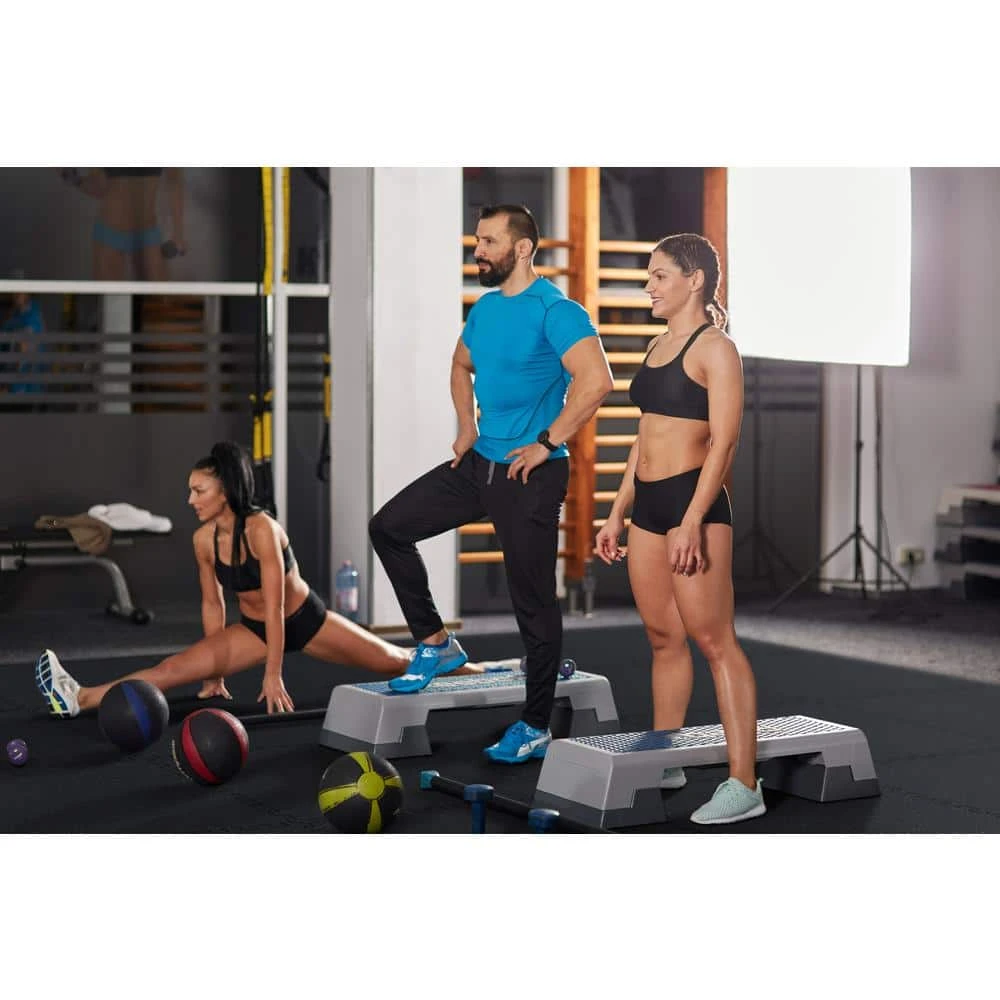 Black 25.2 in. x 25.2 in. x 0.68 in. Foam Shock Absorbing Gym Floor Tiles (4 Tiles/Pack) (17.64 sq. ft.) by TrafficMaster 11 Black 25.2 in. x 25.2 in. x 0.68 in. Foam Shock Absorbing Gym Floor Tiles (4 Tiles/Pack) (17.64 sq. ft.) by TrafficMaster - Image 9