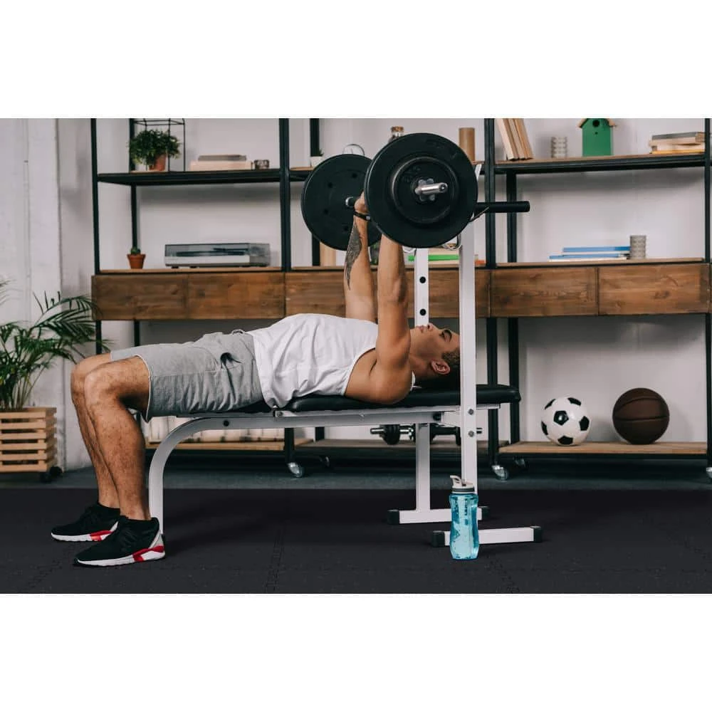 Black 25.2 in. x 25.2 in. x 0.68 in. Foam Shock Absorbing Gym Floor Tiles (4 Tiles/Pack) (17.64 sq. ft.) by TrafficMaster 10 Black 25.2 in. x 25.2 in. x 0.68 in. Foam Shock Absorbing Gym Floor Tiles (4 Tiles/Pack) (17.64 sq. ft.) by TrafficMaster - Image 8