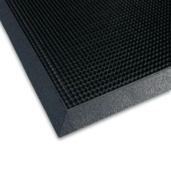 Black 23.75 in. x 31.5 in. Rubber Door Mat by TrafficMaster -Deals Flooring Luxe Store black trafficmaster commercial floor mats 39372090002400032p 40 1000