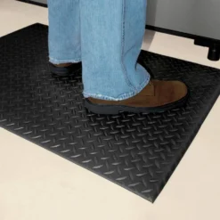 Diamond Soft Black 36 in. x 48 in. Foam Mat by TrafficMaster -Deals Flooring Luxe Store black trafficmaster commercial floor mats 60 169 0900 30000400 31 1000