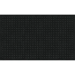 36 in. x 60 in. Black Synthetic Fiber and Recycled Rubber Commercial Door Mat by TrafficMaster