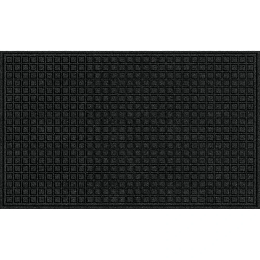 36 in. x 60 in. Black Synthetic Fiber and Recycled Rubber Commercial Door Mat by TrafficMaster 3 36 in. x 60 in. Black Synthetic Fiber and Recycled Rubber Commercial Door Mat by TrafficMaster