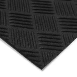 Black 36 in. x 48 in. Rubber Deck Plate Mat by TrafficMaster -Deals Flooring Luxe Store black trafficmaster commercial floor mats mt1003508 c3 1000