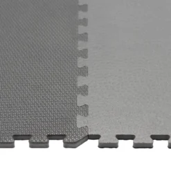 Black/Gray 24 in. x 24 in. x .52 in. Foam Dual Sided Impact Gym Floor Tiles (4 Tiles/Pack (16 sq. ft.) by TrafficMaster -Deals Flooring Luxe Store black trafficmaster gym floor tiles 24213hdus 31 1000