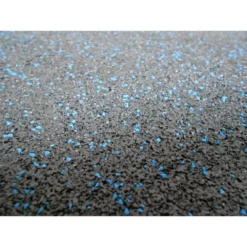 Black with Blue Flecks 18 in. x 18 in. x 0.3 in. Rubber Gym Floor Tiles (6 Tiles/Pack) (14.32 sq. ft.) by TrafficMaster -Deals Flooring Luxe Store black trafficmaster gym floor tiles 58298 40 1000