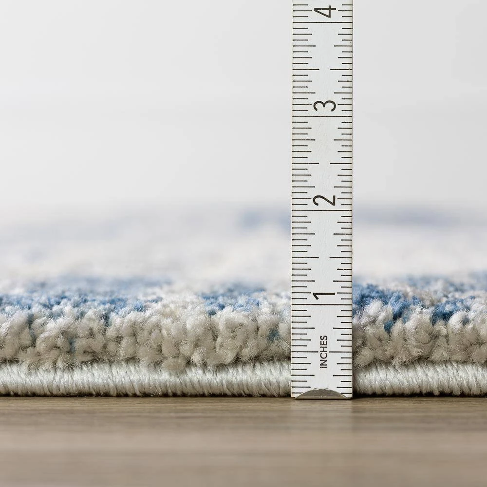 Ankara 17 Indigo Blue 8 Ft. x 10 Ft. Dancing Circles Area Rug by Addison Rugs 9 Ankara 17 Indigo Blue 8 Ft. x 10 Ft. Dancing Circles Area Rug by Addison Rugs - Image 7