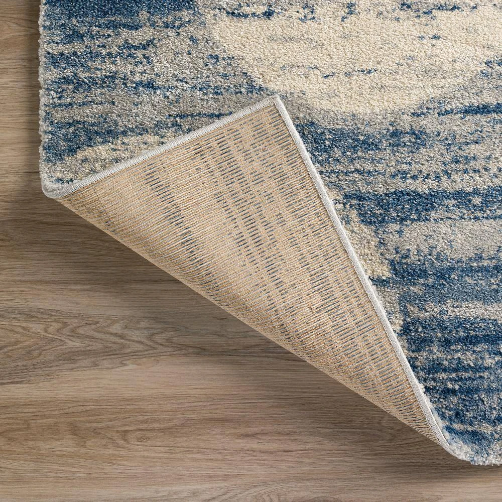 Ankara 17 Indigo Blue 8 Ft. x 10 Ft. Dancing Circles Area Rug by Addison Rugs 6 Ankara 17 Indigo Blue 8 Ft. x 10 Ft. Dancing Circles Area Rug by Addison Rugs - Image 4