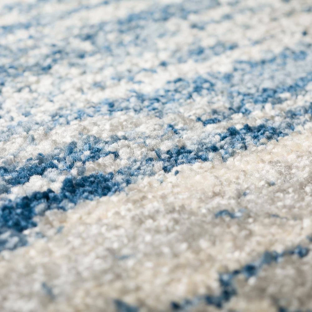 Ankara 17 Indigo Blue 8 Ft. x 10 Ft. Dancing Circles Area Rug by Addison Rugs 11 Ankara 17 Indigo Blue 8 Ft. x 10 Ft. Dancing Circles Area Rug by Addison Rugs - Image 9