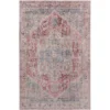Baldwin 2 Blush 3 ft. 3 in. x 5 ft. 3 in. Medallion Velvet Non-Skid Indoor Area Rug by Addison Rugs