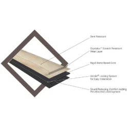 Boca de Yuma 7.13 in. W x 48.03 in. L Rigid Core Luxury Vinyl Plank Flooring (23.77 sq. ft./Case) by TrafficMaster -Deals Flooring Luxe Store boca de yuma trafficmaster vinyl plank flooring vtrhdbocdey7x48 31 1000