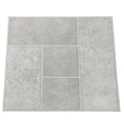 Bodden Bay 12 in. x 12 in. Grey Peel and Stick Vinyl Tile (30 sq. ft. / case) by TrafficMaster -Deals Flooring Luxe Store bodden bay grey trafficmaster vinyl tile 26293061 66 1000