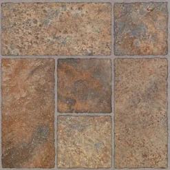 Bodden Bay 12 in. x 12 in. Terra Cotta Peel and Stick Vinyl Tile (30 sq. ft. / case) by TrafficMaster