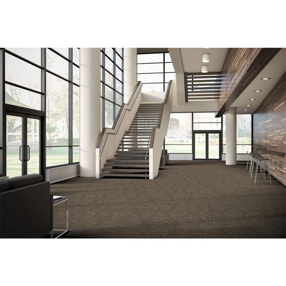 Designer Brown Commercial 24 in. x 24 Peel and Stick Carpet Tile (18 Tiles/Case) 72 sq. ft. by TrafficMaster 8 Designer Brown Commercial 24 in. x 24 Peel and Stick Carpet Tile (18 Tiles/Case) 72 sq. ft. by TrafficMaster - Image 6