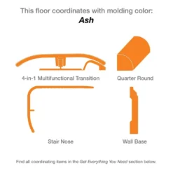 6 in. W Canadian Hewn Oak Click Lock Luxury Vinyl Plank Flooring (20 cases/480 sq. ft./pallet) by TrafficMaster -Deals Flooring Luxe Store canadian hewn oak trafficmaster vinyl plank flooring 30081314 76 1000