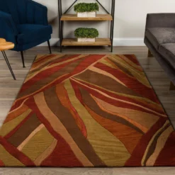 Ascot 16 Abstract Stripe Canyon 8 ft. x 10 ft. Area Rug by Addison Rugs -Deals Flooring Luxe Store canyon addison rugs area rugs hdas16ca8x10 31 1000