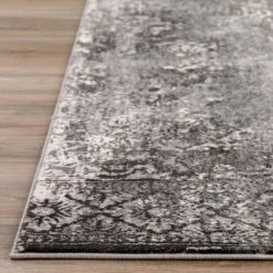 Apollo 7 Carbon 2 ft. 3 in. x 7 ft. 5 in. Distressed Patterned Indoor Runner Rug by Addison Rugs -Deals Flooring Luxe Store carbon addison rugs area rugs hdap7ca2x7 44 1000