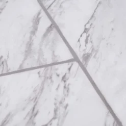 Carrara Marble 12 in. x 24 in. Peel and Stick Vinyl Tile (20 sq. ft. / case) by TrafficMaster -Deals Flooring Luxe Store carrara marble trafficmaster vinyl tile ss1212 40 1000