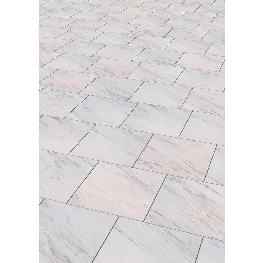 Carrara Marble 12 in. x 12 in. Peel and Stick Vinyl Tile (30 sq. ft. / case) by TrafficMaster 10 Carrara Marble 12 in. x 12 in. Peel and Stick Vinyl Tile (30 sq. ft. / case) by TrafficMaster - Image 8
