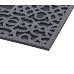 Geo Welcome Charcoal 24 in. x 36 in. Door Mat by TrafficMaster -Deals Flooring Luxe Store charcoal trafficmaster door mats 60781172924x36 40 1000
