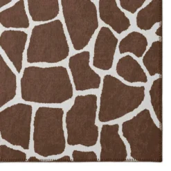 Kruger Chocolate 8 ft. x 10 ft. Animal Print Area Rug by Addison Rugs -Deals Flooring Luxe Store chocolate addison rugs area rugs hdkr4ch8x10 c3 1000