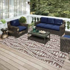 Modena Coffee 5 ft. x 7 ft. 6 in. Southwest Area Rug by Addison Rugs -Deals Flooring Luxe Store coffee addison rugs area rugs hdmo6cf5x8 31 1000