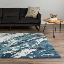 Harmony 3 Denim 5 ft. 1 in. x 7 ft. 5 in. Area Rug by Addison Rugs 19 Harmony 3 Denim 5 ft. 1 in. x 7 ft. 5 in. Area Rug by Addison Rugs -Deals Flooring Luxe Store denim addison rugs area rugs hdhm3de5x7 31 1000