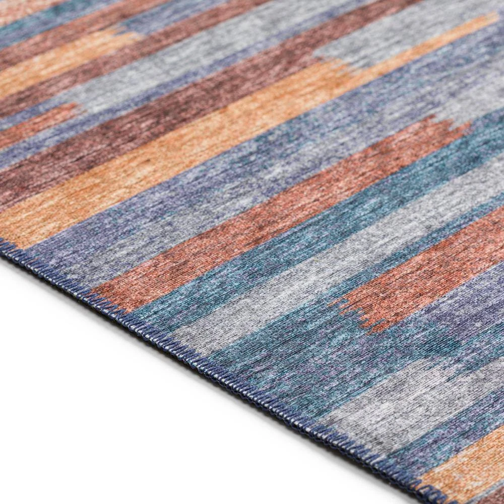 Modena Denim 10 ft. x 14 ft. Striped Area Rug by Addison Rugs 7 Modena Denim 10 ft. x 14 ft. Striped Area Rug by Addison Rugs - Image 5