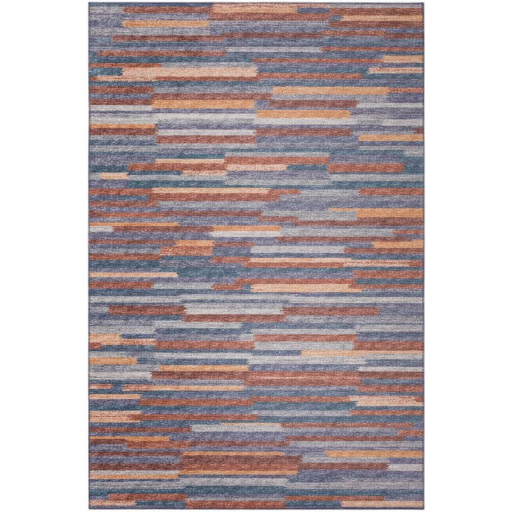 Modena Denim 10 ft. x 14 ft. Striped Area Rug by Addison Rugs 3 Modena Denim 10 ft. x 14 ft. Striped Area Rug by Addison Rugs