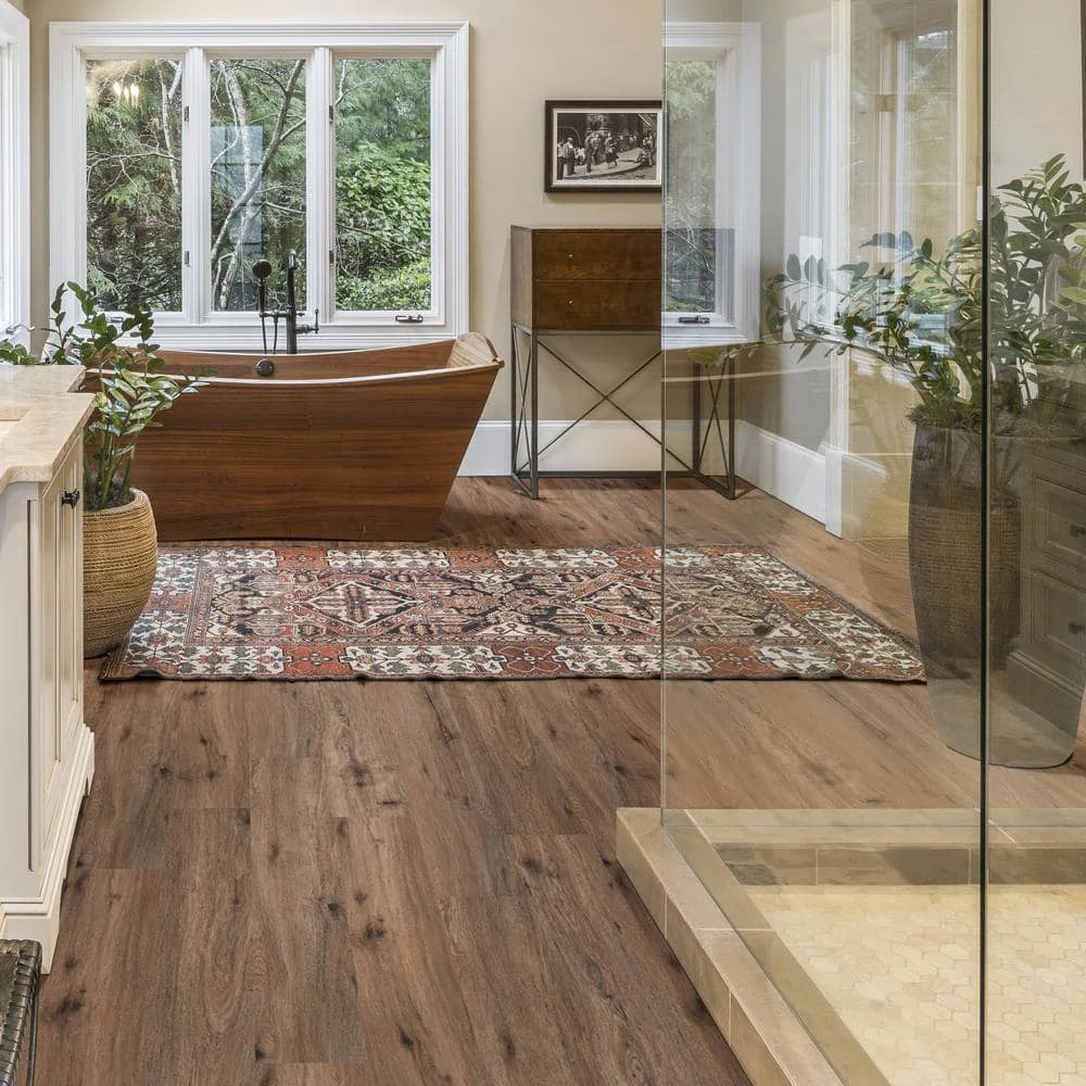 Edwards Oak 5.98 in. W Rigid Core Click Lock Luxury Vinyl Plank Flooring (23.95 sq. ft./case) by TrafficMaster 5 Edwards Oak 5.98 in. W Rigid Core Click Lock Luxury Vinyl Plank Flooring (23.95 sq. ft./case) by TrafficMaster - Image 3