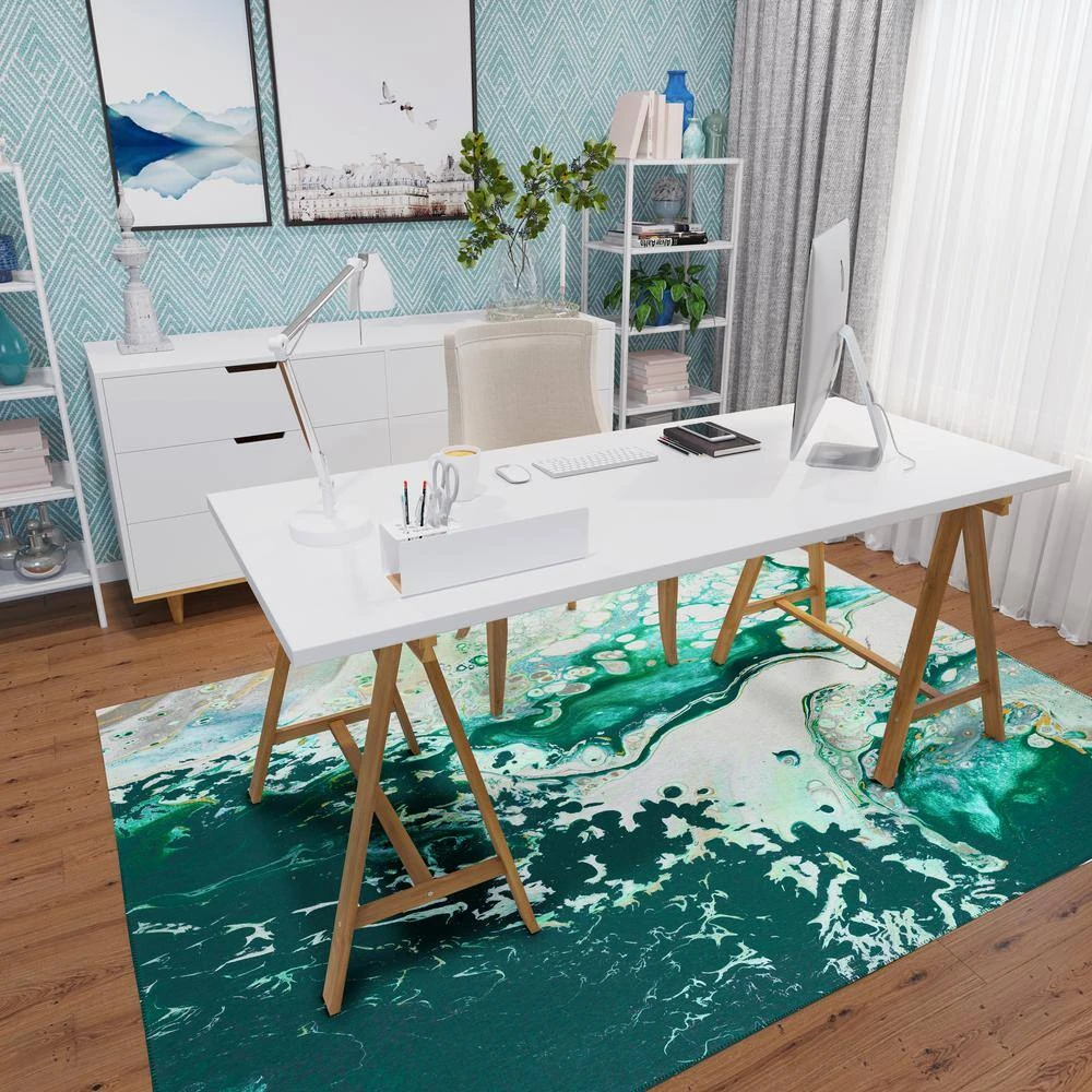 Copeland Emerald City 3 ft. x 5 ft. Abstract Area Rug by Addison Rugs 10 Copeland Emerald City 3 ft. x 5 ft. Abstract Area Rug by Addison Rugs - Image 8