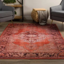 Athena 1 Ginger 7 ft. 10 in. x 9 ft. 10 in. Area Rug by Addison Rugs -Deals Flooring Luxe Store ginger addison rugs area rugs hdat1gi8x10 31 1000