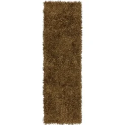 Decadent 1 Gold 2 ft. 3 in. x 7 ft. 6 in. Area Rug Runner by Addison Rugs