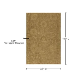 Delano 1 Goldenrod 8 ft. x 10 ft. Area Rug by Addison Rugs -Deals Flooring Luxe Store goldenrod addison rugs area rugs hddl1gr8x10 76 1000