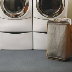 Gray Raised Coin 18 in. x 18 in. x 3.1 mm Rubber Interlocking Modular Flooring Tiles, 6-Pack (13.5 sq. ft.) by TrafficMaster -Deals Flooring Luxe Store gray raised coin trafficmaster gym floor tiles 11grn 532 18x18 66 1000