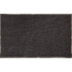 Tri-Rib Charcoal 24 in. x 36 in. Vinyl Door Mat by TrafficMaster