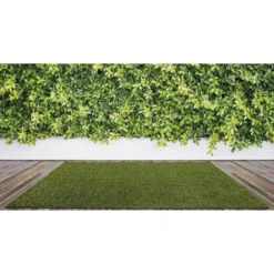 Soft Fescue 6 ft. x 8 ft. Green Artificial Grass Rug by TrafficMaster -Deals Flooring Luxe Store green trafficmaster artificial grass 43206 76 1000