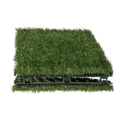 1 ft. x 1 ft. Artificial Grass Interlocking Tiles (9-Pack) by TrafficMaster -Deals Flooring Luxe Store green trafficmaster artificial grass 48219 1f 1000