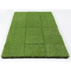 1 ft. x 1 ft. Artificial Grass Interlocking Tiles (9-Pack) by TrafficMaster -Deals Flooring Luxe Store green trafficmaster artificial grass 48219 44 1000
