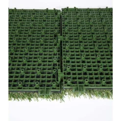 1 ft. x 1 ft. Artificial Grass Interlocking Tiles (9-Pack) by TrafficMaster -Deals Flooring Luxe Store green trafficmaster artificial grass 48219 66 1000