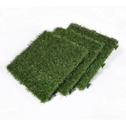 1 ft. x 1 ft. Artificial Grass Interlocking Tiles (9-Pack) by TrafficMaster -Deals Flooring Luxe Store green trafficmaster artificial grass 48219 fa 1000
