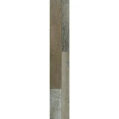 Grey Distressed Wood Multi-Width Look 6 in. x 36 in. Peel and Stick Vinyl Plank (36 sq. ft. / case) by TrafficMaster