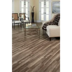 Grey Oak 7 mm T x 8.03 in. W Laminate Wood Flooring (23.91 sq.ft/Case) by TrafficMaster -Deals Flooring Luxe Store grey oak trafficmaster laminate wood flooring 360731 00375 44 1000