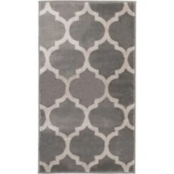 Seyward Grey 2 ft. 7 in. x 4 ft. Accent Rug by TrafficMaster